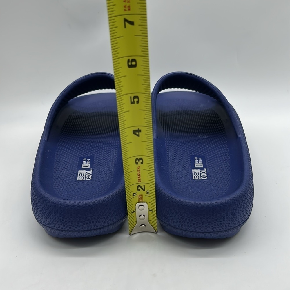 32• COOL Cushion Slide Sandals Navy Size L (W9-10 / M7-8) Unisex Comfort NWT - Picture 10 of 11